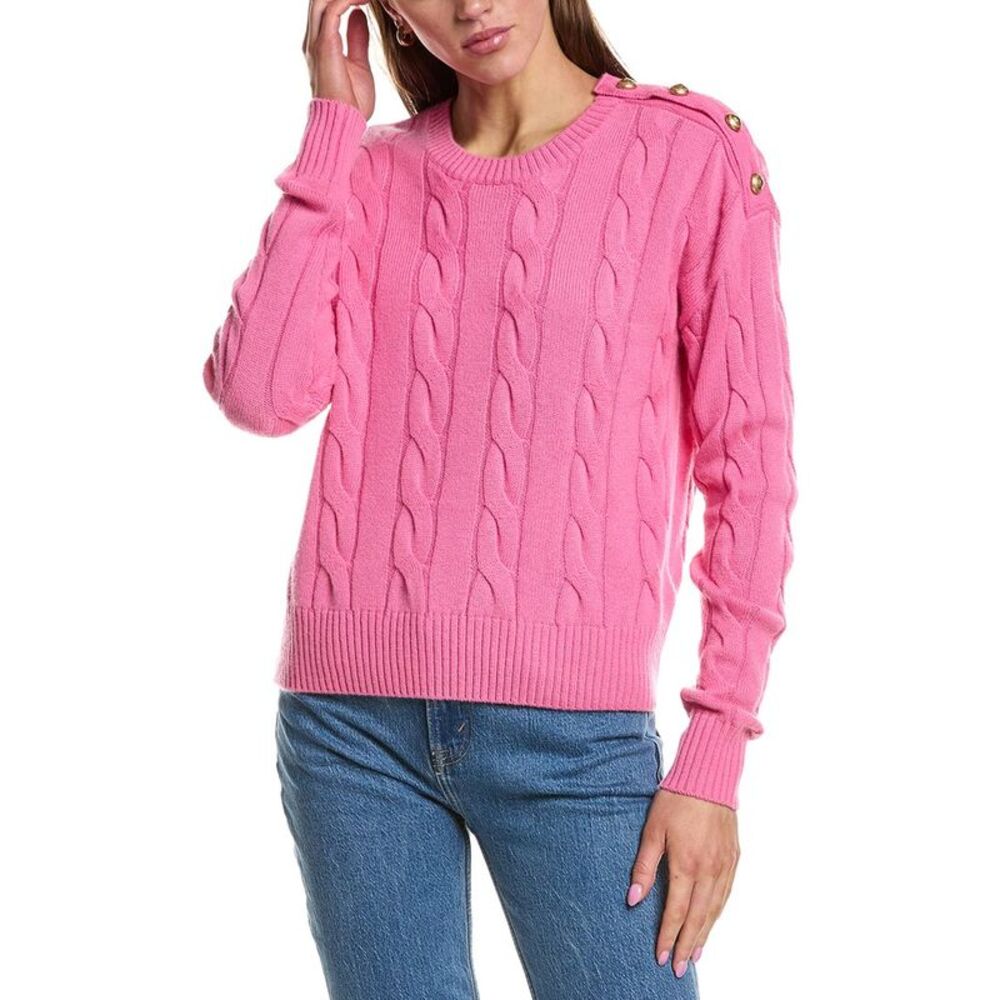 Rowing Blazers Womens  Cable Knit Wool & Cashmere-Blend Sweater